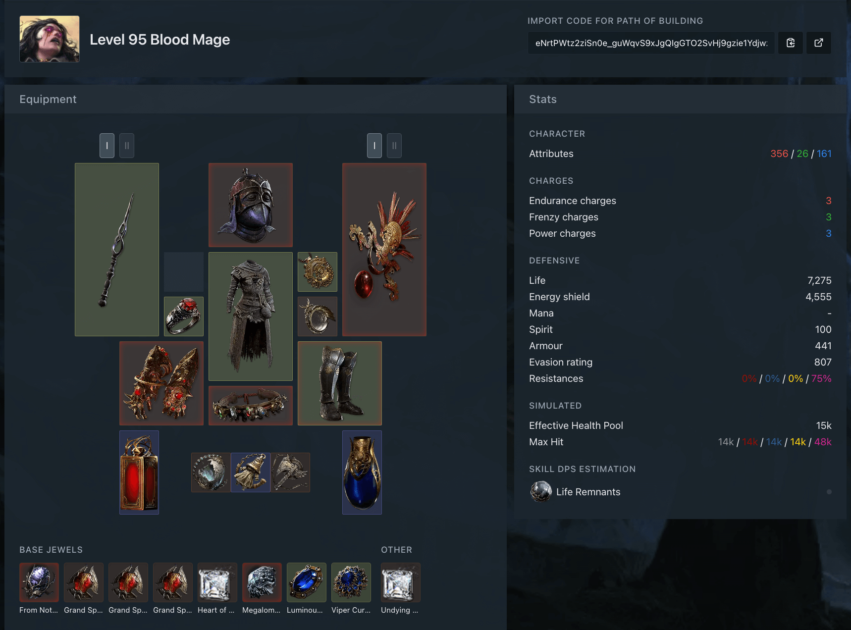 [Path of Exile 2] 블러드메이지 COC 스파크 빌드 완전 분석